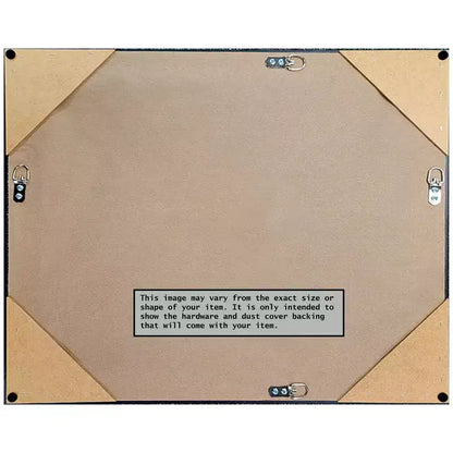 Specchio da parete con cornice rustica in corteccia marrone 23"x29", vetro smussato, montaggio a parete, nessun assemblaggio richiesto