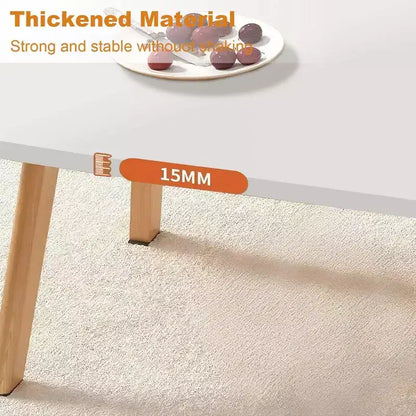 Tavolino da caffè moderno in legno, tavolino pieghevole piccolo da divano, tavolino rettangolare multifunzionale, tavolino per piccoli spazi, soggiorno