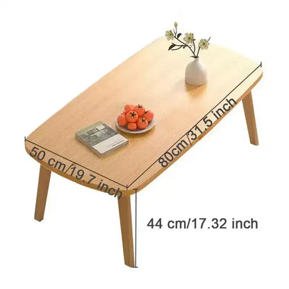 Tavolino da caffè moderno in legno, tavolino pieghevole piccolo da divano, tavolino rettangolare multifunzionale, tavolino per piccoli spazi, soggiorno