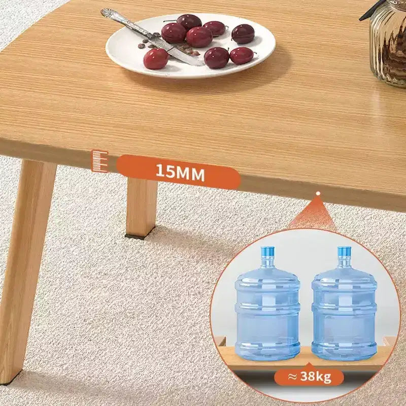 Tavolino da caffè moderno in legno, tavolino pieghevole piccolo da divano, tavolino rettangolare multifunzionale, tavolino per piccoli spazi, soggiorno