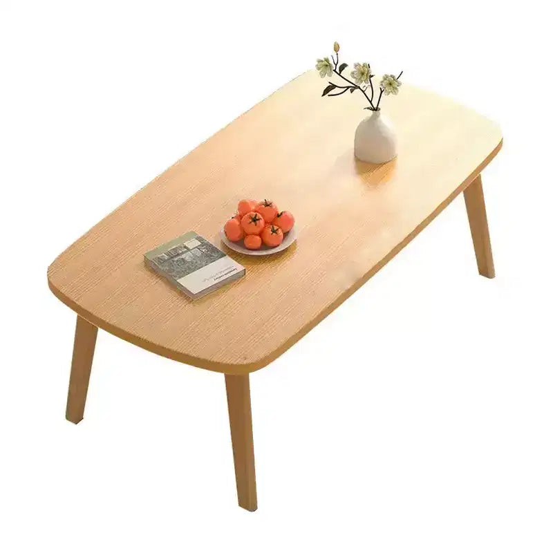 Modern Wood Coffee Table, Folding Small Sofa Side Table, Multi-functional Rectangular Center Table, Side Table for Small Spaces, Living Room