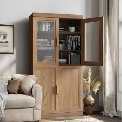 Mobiletto decorativo moderno e minimalista in legno con 6 ripiani