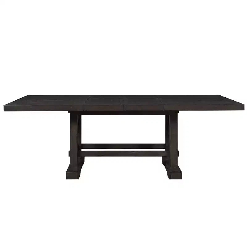 Tavolo da pranzo Napa ad altezza bancone, cedro scuro, allungabile a 274 cm, 10 posti, stile rustico