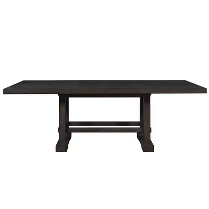 Tavolo da pranzo Napa ad altezza bancone, cedro scuro, allungabile a 274 cm, 10 posti, stile rustico