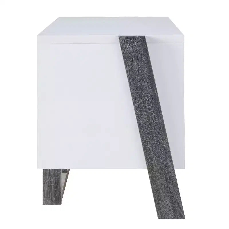 Mobile porta TV Etteridge per TV fino a 56", grigio bicolore, ripiani aperti e regolabili, 125,7 cm L