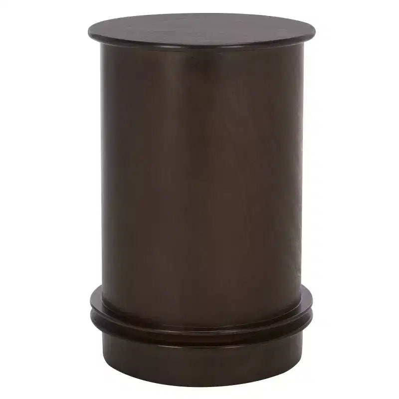 Tavolino d'appoggio girevole con cassetto - Stile rustico grigio vintage, pino e MDF
