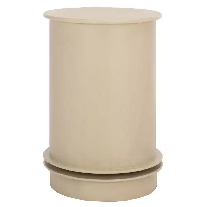 Tavolino d'appoggio girevole con cassetto - Stile rustico grigio vintage, pino e MDF