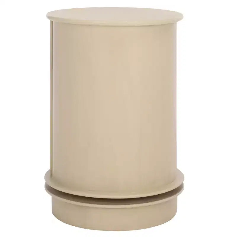Tavolino d'appoggio girevole con cassetto - Stile rustico grigio vintage, pino e MDF