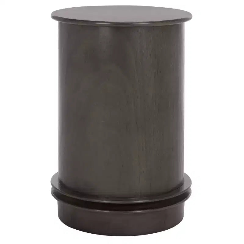 Tavolino d'appoggio girevole con cassetto - Stile rustico grigio vintage, pino e MDF