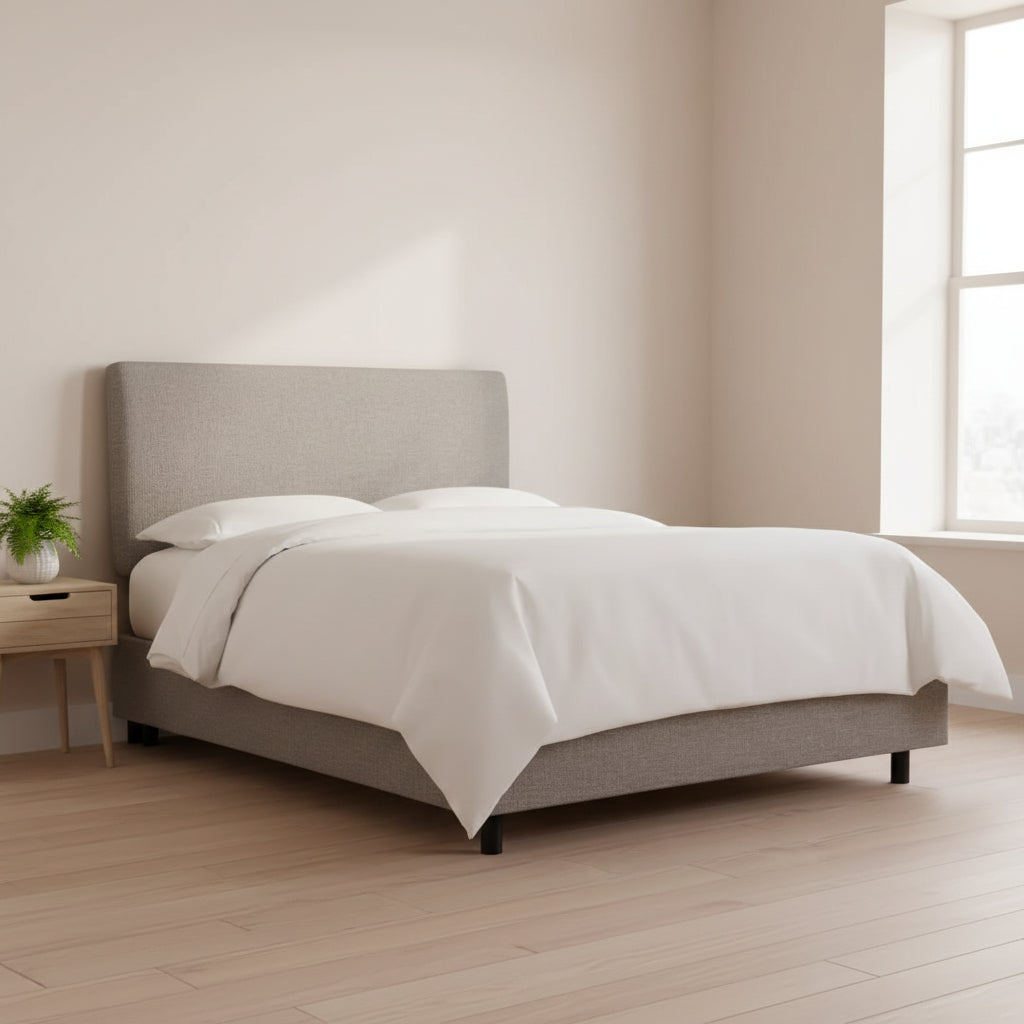 Skyline Furniture Olivia Linen Upholstered Bed