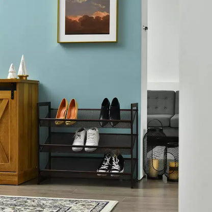 Scarpiera regolabile a 2/3/4 livelli - Organizer e supporto per scarpe piatto o inclinato
