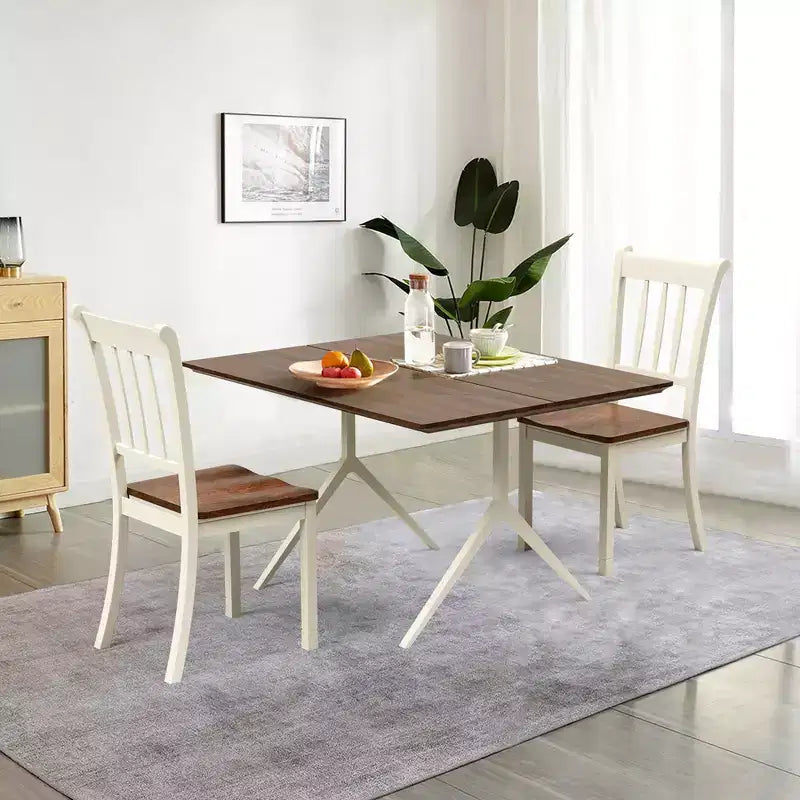 Sedie da pranzo in legno con schienale alto - Sedie laterali da cucina bianche e nere