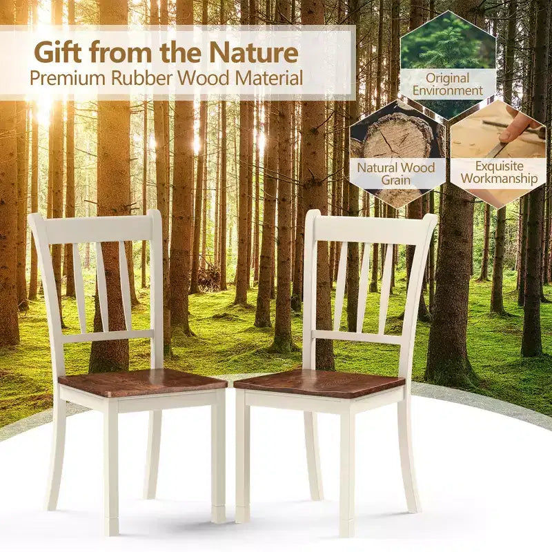 Sedie da pranzo in legno con schienale alto - Sedie laterali da cucina bianche e nere