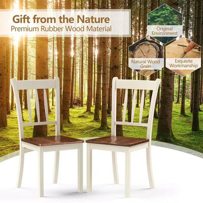 Sedie da pranzo in legno con schienale alto - Sedie laterali da cucina bianche e nere