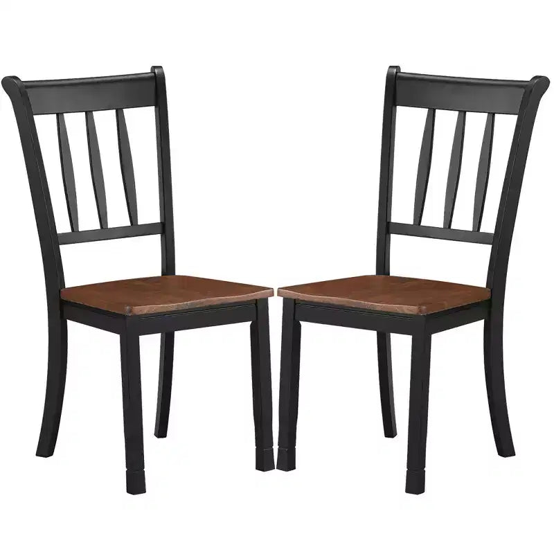 Sedie da pranzo in legno con schienale alto - Sedie laterali da cucina bianche e nere